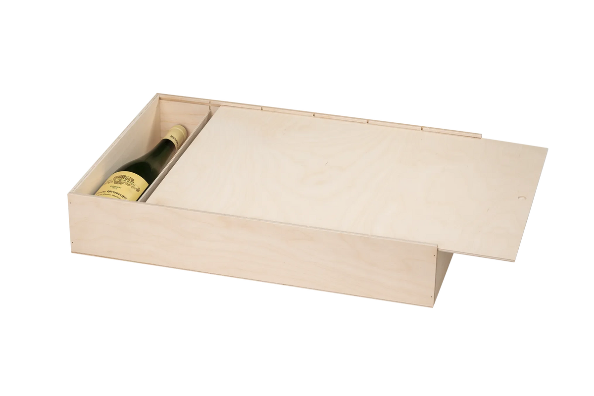 6er Weinkiste mit Schiebedeckel