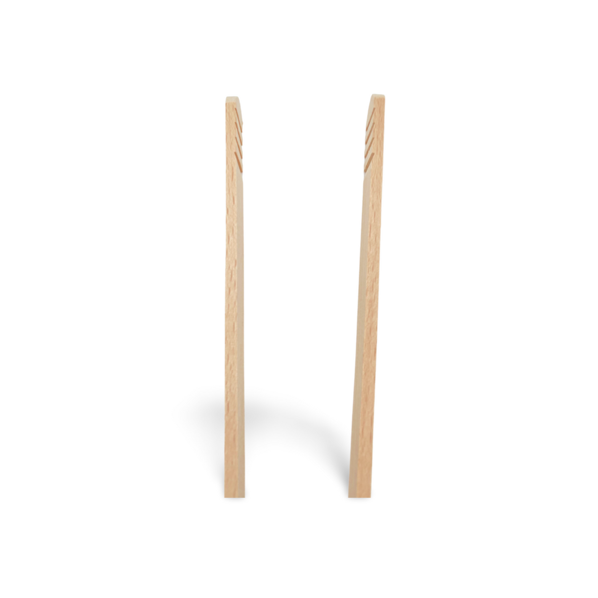 Eine Zange aus leichtem Holz mit gerillten Enden.