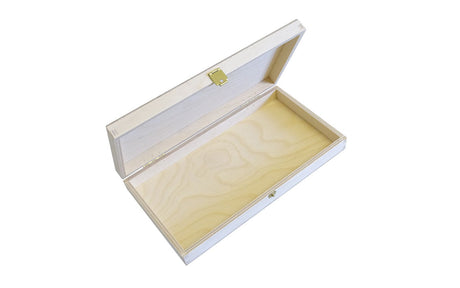 Holzkiste mit Klappdeckel - 22.5 x 11.5 x 3 cm