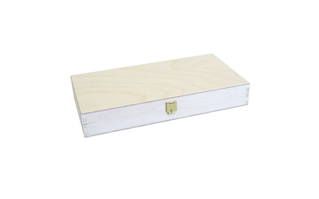 Holzkiste mit Klappdeckel