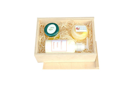 Holzkiste mit Schiebedeckel - 16 x 11 x 5 cm