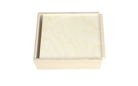 Holzkiste mit Schiebedeckel