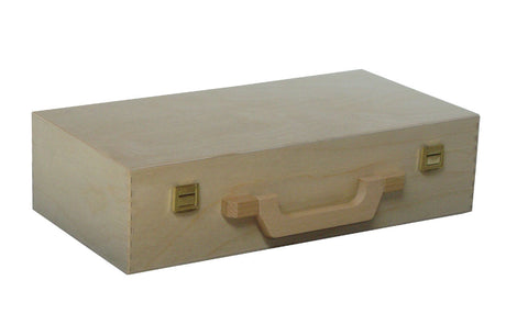 Holzkoffer lackiert - 36 x 18 x 9 cm - Holzkoffer