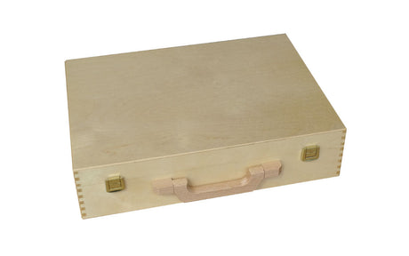 Holzkoffer lackiert - 38 x 27 x 9 cm - Holzkoffer