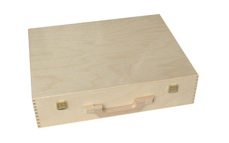 Holzkoffer lackiert - 42 x 32 x 10 cm - Holzkoffer