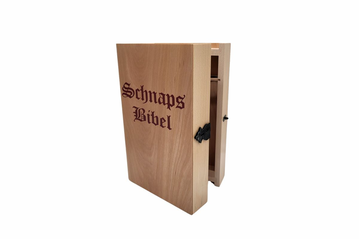 SCHNAPSBIBEL aus Holz - Geschenke