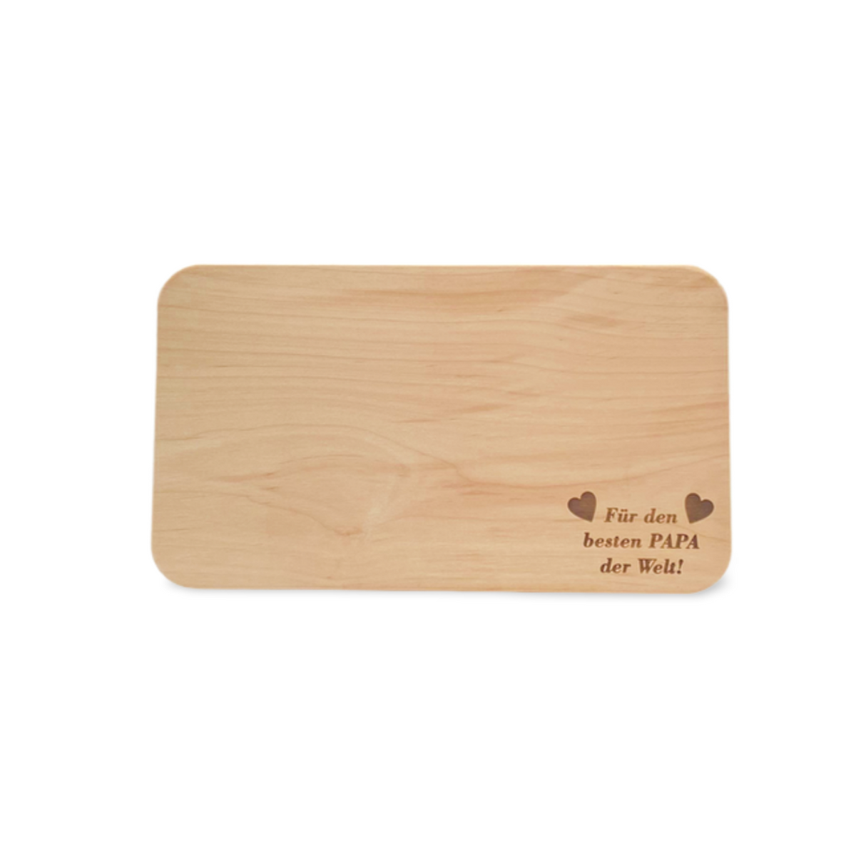 Holzschneidebrett mit Gravur