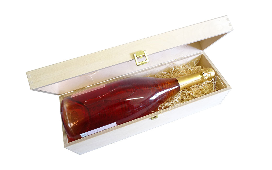 Single Weinkiste mit Klappdeckel - Magnumflasche 1.5 Liter