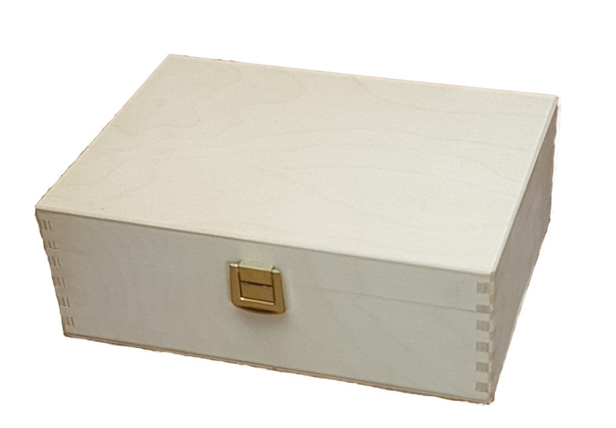 Teebox mit Klappdeckel - 20 x 20 x 6 cm