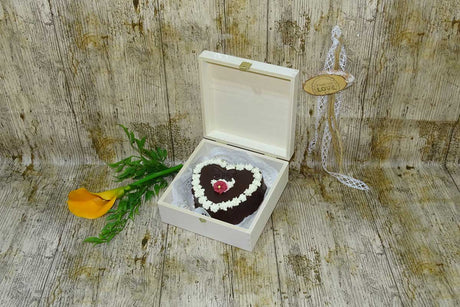 Tortenkisten mit Klappdeckel - 13.8 x 13.8 x 6 cm