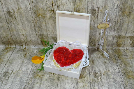 Tortenkisten mit Klappdeckel - 17.8 x 17.8 x 6 cm