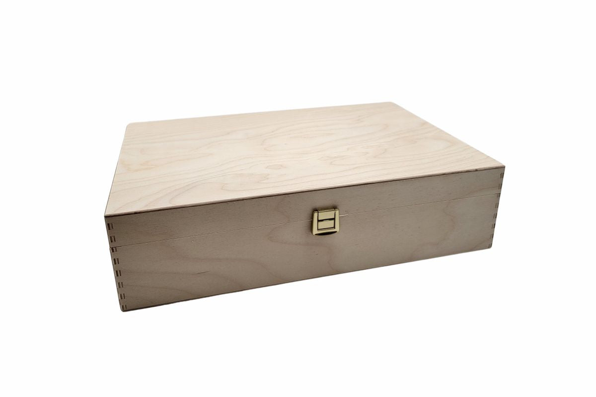Weinkiste für 3 Weinflaschen 36 x 24 x 9 cm - Holzkisten