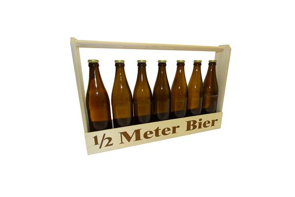 1/2 meter beer | 7 x 0,5 liter | beer bottles