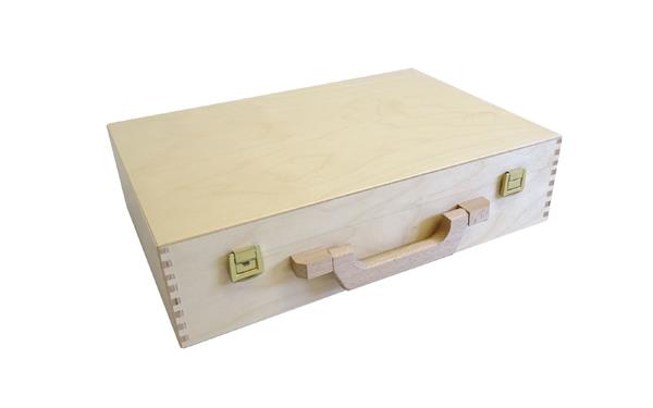 de:Holzkoffer lackiert | 36 x 24 x 9 cm!-_::_-!en:Wooden case lacquered | 36 x 24 x 9 cm!-_::_-!