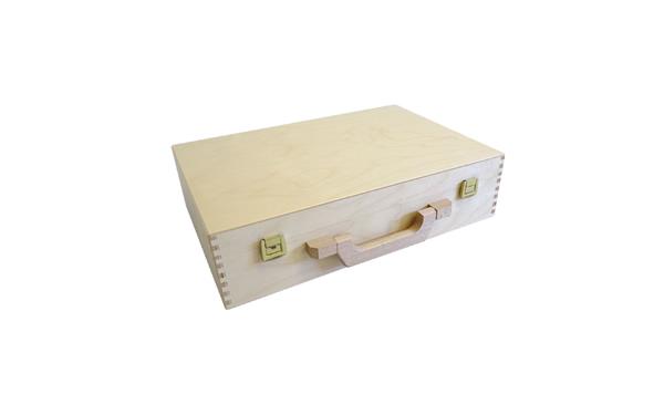de:Holzkoffer lackiert | 36 x 18 x 9 cm!-_::_-!en:Wooden case lacquered | 36 x 18 x 9 cm!-_::_-!
