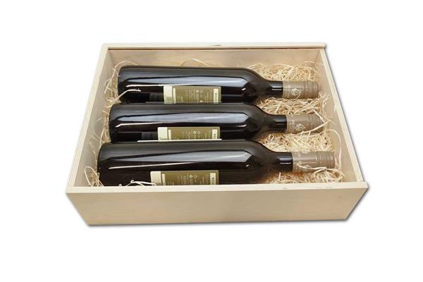 Wine box | for thick bottles | 36 x 26 x 9 cm