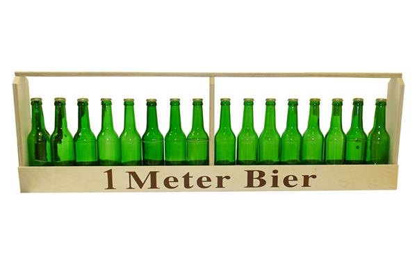 1 meter beer | for 0.33 liters | beer bottles