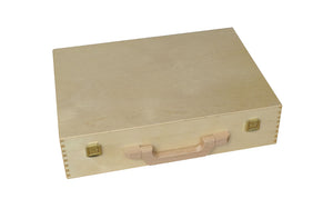 Holzkoffer lackiert - 38 x 27 x 9 cm - Holzkoffer