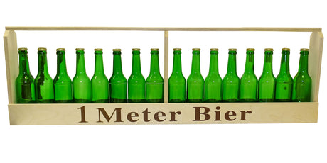 1 Meter Bierträger - Für 0.33l Flaschen - Geschenke