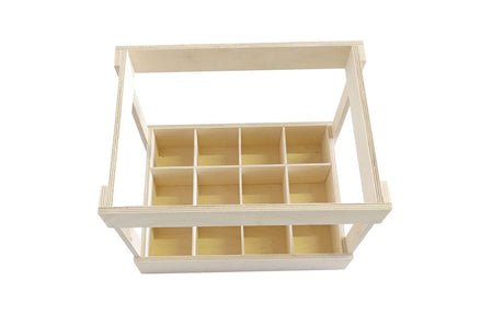 12er Bierkiste aus Holz - Geschenke