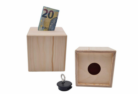 Spardose aus Holz - Unbedruckt - Geschenke