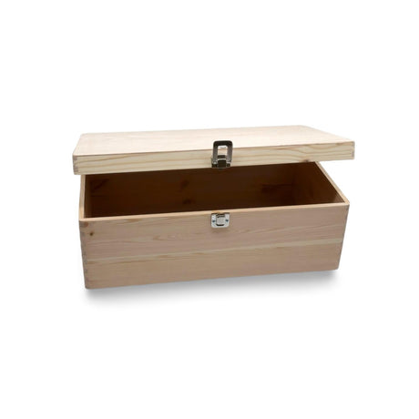 Allzweckbox mit Klappdeckel - 48 x 28 x 18 cm - Holzbox