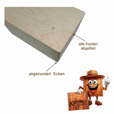 Allzweckbox mit Klappdeckel - Holzbox