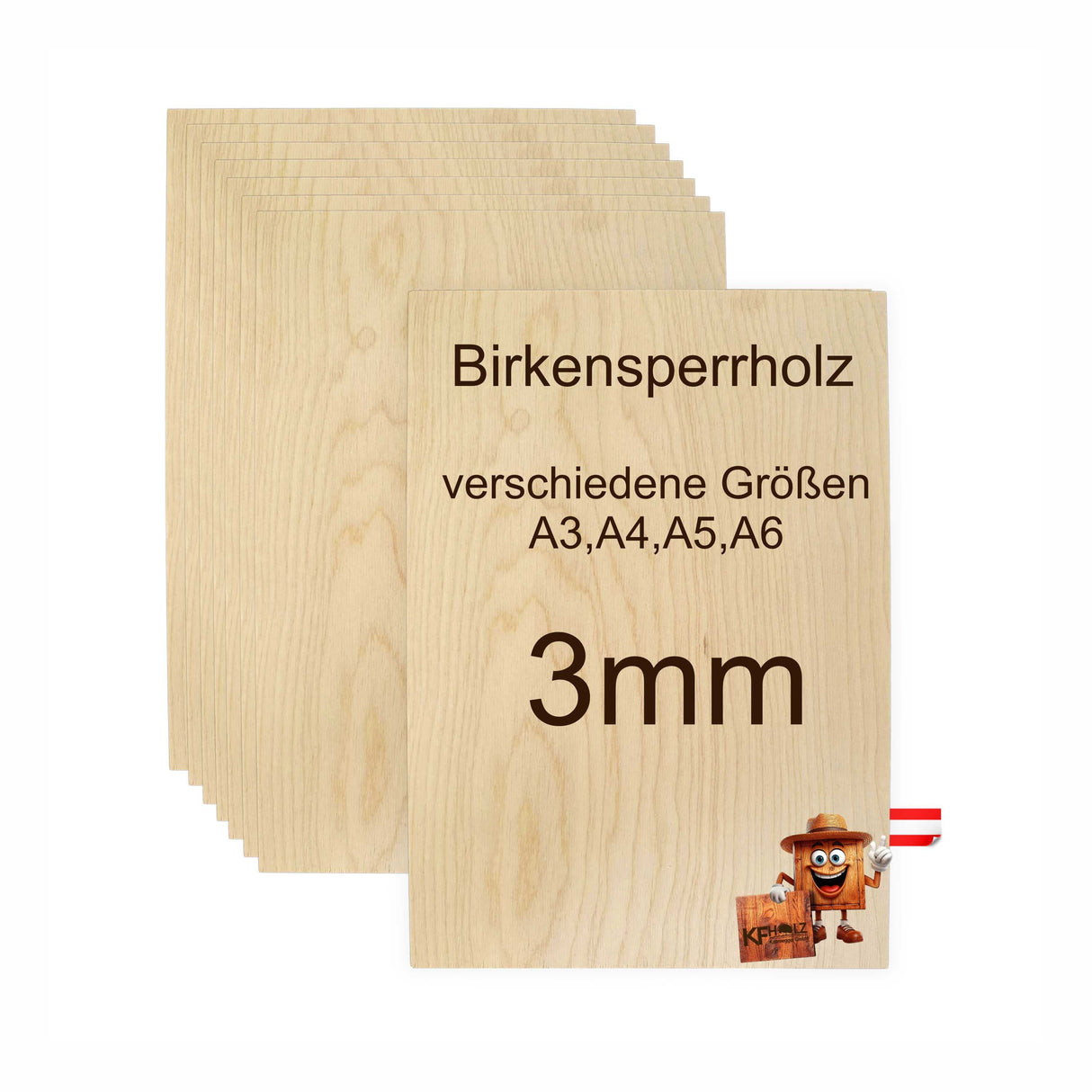 BIRKENSPERRHOLZ - Bastelmaterial
