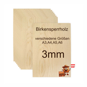 BIRKENSPERRHOLZ - Bastelmaterial