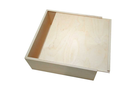 Genussbox mit Schiebedeckel - 24 x 24 x 9 cm