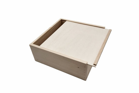 Genussbox mit Schiebedeckel - 20 x 20 x 7.4 cm
