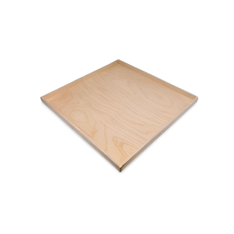 Quadratisches Holzbrett.