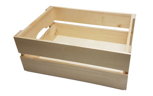 Leistenkisten - Dekokisten - 35 x 25 x 15 cm Fichte natur - Holzkisten