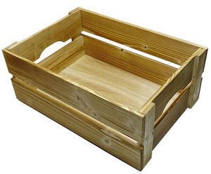 Leistenkisten - Dekokisten - 35 x 25 x 15 cm Fichte geflämmt - Holzkisten