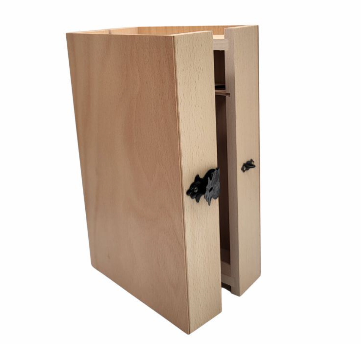 schnaps aufbewahrung möbel SCHNAPSBIBEL aus Holz mit schwarzem Druck