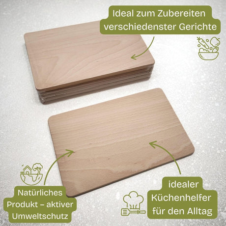 Schneidebretter aus Holz.