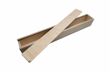 Taufkerzenkiste mit Schiebedeckel - 45 x 4.8 x 4.8 cm