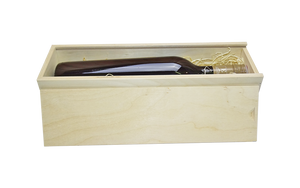 Weinkiste mit Schiebedeckel - 1 Flasche 34.1 x 8.6 x 8.6 cm