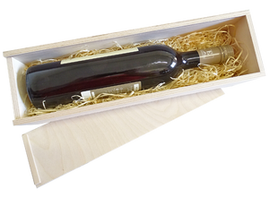 Weinkiste mit Schiebedeckel - 1 Flasche 36 x 9 x 9 cm